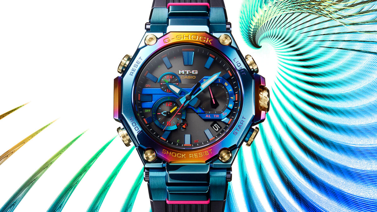 Casio G-Shock MT-G Tough Solar Rainbow IP Blue Phoenix Special  MTG-B2000PH-2AJR