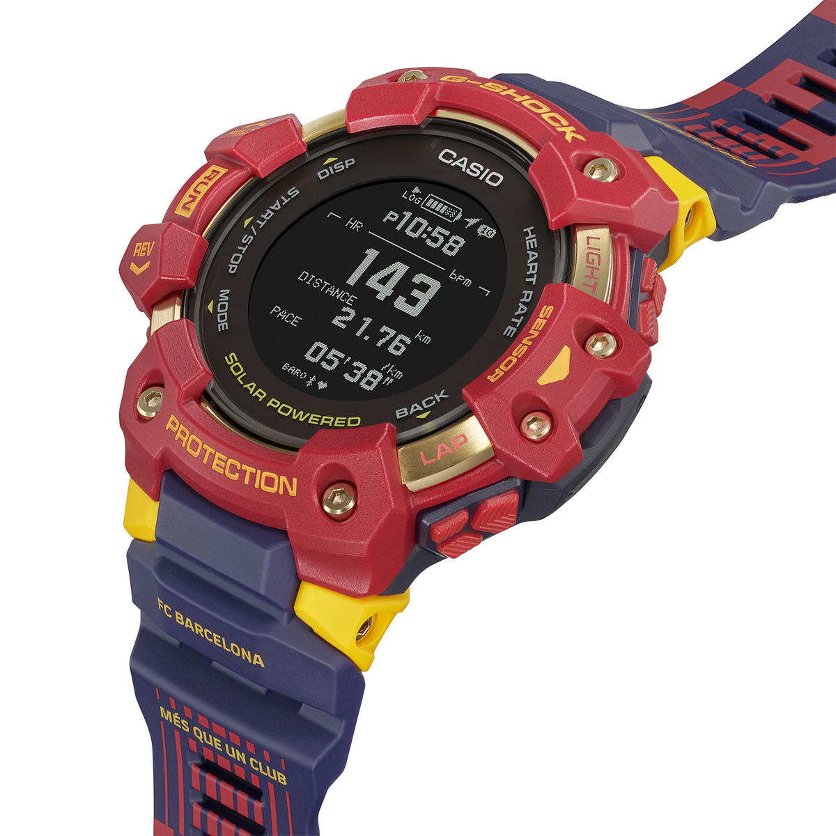 Casio G-Shock G-Squad X FC Barcelona 2022 Collaboration GBD