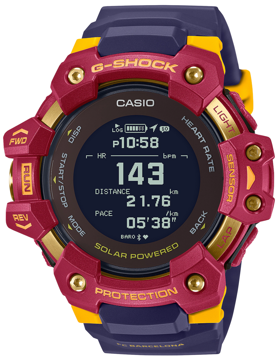 Casio G-Shock G-Squad X FC Barcelona 2022 Collaboration GBD