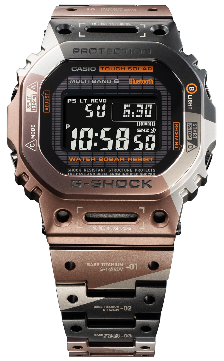 Casio G-Shock Full Metal Titanium Geometric Camouflage GMW