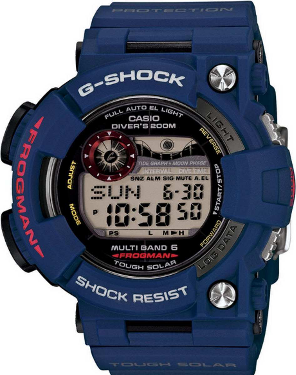 Casio G-Shock Frogman 200M ISO Diver Men In Navy Blue GWF 