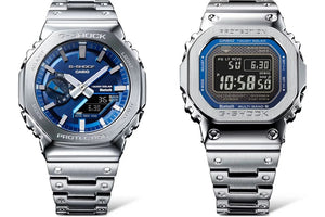 Introducing the New Full Metal G-Shock Family: GM-B2100AD-2A and GMW-B5000D-2 with Blue Dial and Blue-Accented Face WatchOutz.com