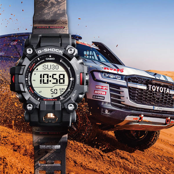 Team Land Cruiser Toyota Auto Body x G-Shock Mudman GW-9500TLC-1: Celebrating TLC's 11th Consecutive Victory at Dakar Rally