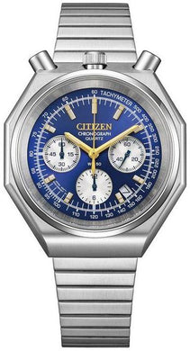 Citizen Record Label X MOVE Retro Octagon Chronograph Tsuno Chrono Custom Bullhead AN3700-71L www.watchoutz.com