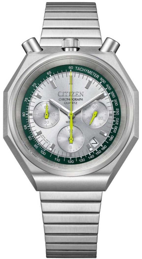 Citizen X BEAUTY&YOUTH UNITED ARROWS Retro Octagon Chronograph Tsuno Chrono Custom Bullhead AN3701-60H www.watchoutz.com