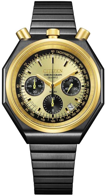 Citizen Record Label X TiCTAC 40th Anniversary Octagon Chronograph Tsuno Chrono Bullhead AN3704-53P www.watchoutz.com