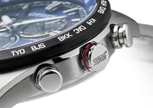 Citizen Eco-Drive X Subaru STi 2025 Sports Chronograph Titanium Limited Edition STSG24100010 Watchoutz.com, best deal, best online watch shop, rare watch, Japanese Watch, Motorsport watch, Subaru Blue