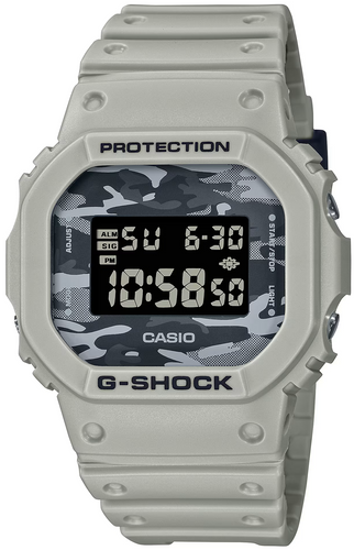 Casio G-Shock 5600 Series City Camouflage Light Grey DW-5600CA-8 DW5600CA-8 www.watchoutz.com