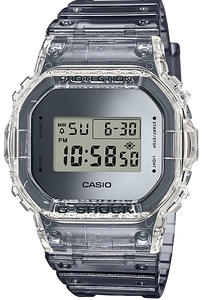 Casio G-Shock 5600 Series Translucent Metallic Grey DW5600SK-1 DW-5600SK-1 DW5600 Watchoutz.com