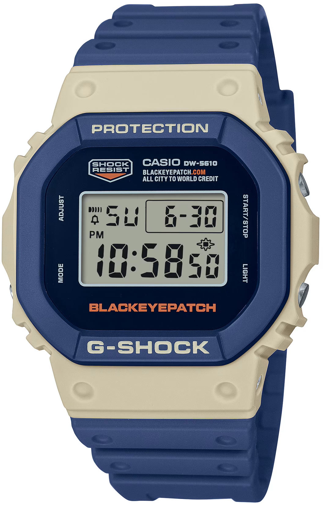 Casio G-Shock 5600 Series BlackEyePatch Collaboration Model DW5610BEP-2 DW-5610BEP-2 DW-5610BEP-2DR www.watchoutz.com 