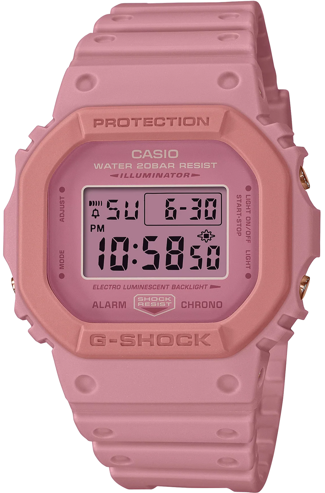 Casio G Shock 5600 Series Classic Pink Color Theme DW 5610SL 4A4