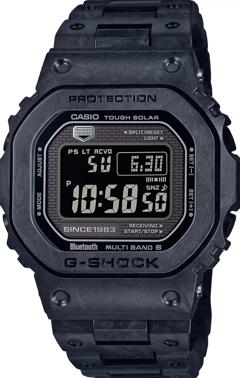 Casio G-Shock 40th Anniversary Carbon Edition Square Face Forged Carbon  Black GCW-B5000UN-1