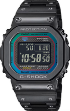 Casio G-Shock Tough Solar Multi Band 6 Full Metal Square Face Black Rainbow GMWB5000BPC-1 GMW-B5000BPC-1 www.watchoutz.com