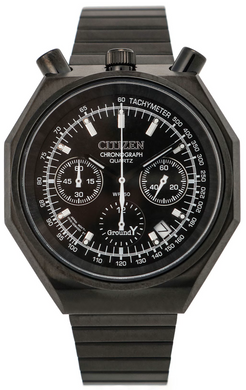 Citizen X Ground Y Tsuno Chrono Custom Limited Octagon Chronograph Bullhead All-Black GN-A11-952-1-02 www.watchoutz.com