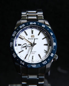 Grand Seiko Sport Collection Spring Drive GMT Thailand GS9 Club Exclusive Limited Edition Shinshu Snowflake SBGE297 SBGE297G Watchoutzinternational Stock www.watchoutz.com