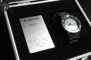 Seiko Prospex X Kawasaki Ninja ZX-10R Collaboration Automatic 200M Diver Limited Edition Plate SZEL009 watchoutz.com