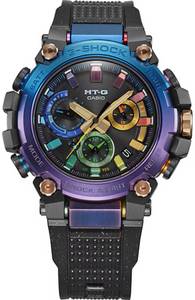 Casio G-Shock MT-G Tough Solar BLue & Purple IP Nebulae Shining MTGB3000DN-1A MTG-B3000DN-1A face www.watchoutz.com