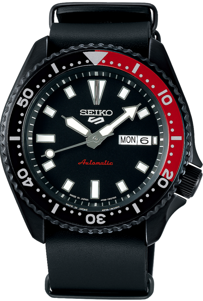 Seiko X Journal Standard 5 Sports Limited Edition BlackxRed SBSA189 ...