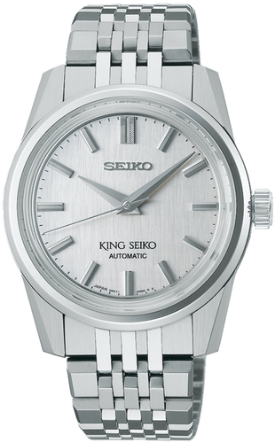 King Seiko KSK Mechanical Automatic Brushed Silver SPB281 SPB281J1 SDKS003 watchoutz.com