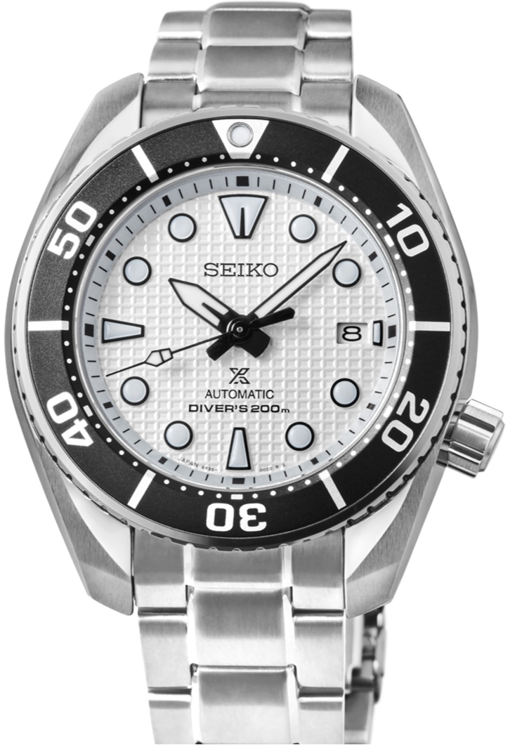 Seiko Prospex 2023 Automatic Diver Asia Exclusive Limited Edition White Whale Sumo SPB427 SPB427J1 watchoutz.com