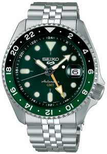 Seiko 5 Sports SKX Series 2024 Sport Style Mechanical Automatic GMT SSK035 SBSC019 SSK035K1, Watchoutz.com, best online watch shop, no fake, genuine product, fast international shipping, buy new Seiko, Japanese watches, green dial