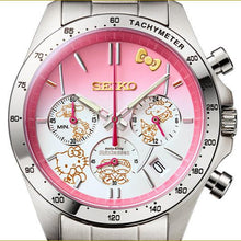 Seiko Hello Kitty 50th Anniversary Shinkansen 500 Series Collaboration Limited Edition Quartz Chronograph Face www.watchoutz.com