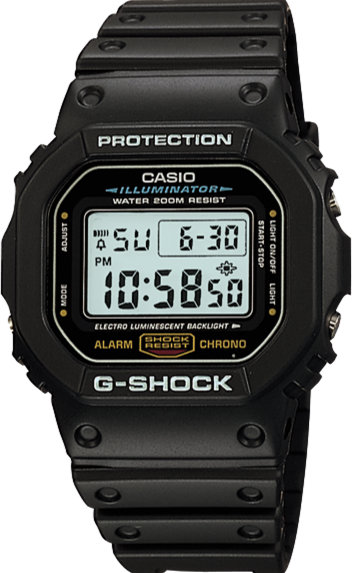 Casio G-Shock 5600 Series Classic Square Face Basic-Black DW-5600E-1V DW5600E DW-5600E-1VDF www.watchoutz.com