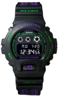 Casio G-Shock x Evangelion Store Radio Eva DW-6900FS (EVA-01 Test Type)