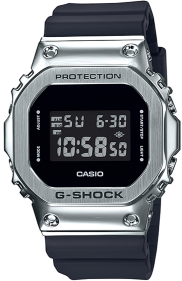 Casio G-Shock Metal Covered Bezel GM-5600-1 GM5600-1 www.watchoutz.com