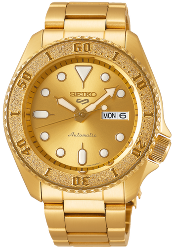 Seiko 5 Sports Automatic Street Style Gold Tone SRPE74K1 SRPE74  www.watchoutz.com