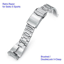 Retro Razor Stainless 316L Steel Watch Bracelet for Seiko